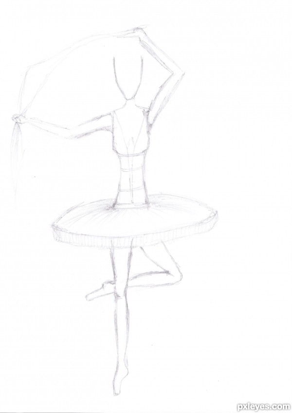 Creation of Dancing with shadow: Step 1
